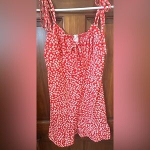 Red Floral Sundress